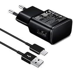 Cargador Z Flip 3 Ysevnotan Cargador Portátil de Carga Rápida con Cable Tipo C Compatible con Samsung Galaxy S10, S10 Puls/E, S9, S9 Plus, S8, Note 8, 9, Z Flip 3, Cargador de Alimentación AFC, Negro