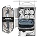 Hanging Portable Luggage Suitcase Closet Shelving Organizer w/hooks| For Travel, Camper, RV |Packing Cube(Grey)