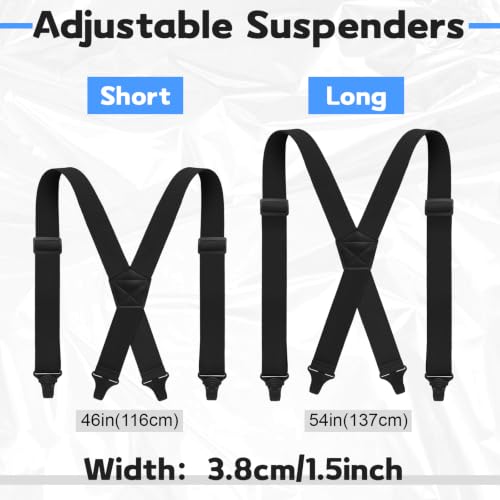 Image of Janmercy Men X-Back Hidden Suspender Airport Friendly