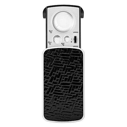 Loupe de poche 30X 60X 90X avec lumière LED intégrée pour observation de bijoux