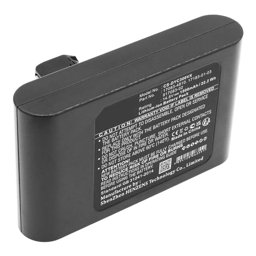 Batería de repuesto 17083-01-03 para aspiradora Dyson compatible con modelos 17083-11 y 3009