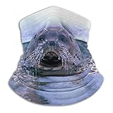 ネックウォーマー フェイスマスク アザラシ ヘッドバンド 多機能 バンダナ 防寒 防風 埃よけ 花粉症に対策 釣り サイクリング スキー 登山 マスク 秋冬用 男女兼用 フリーサイズ