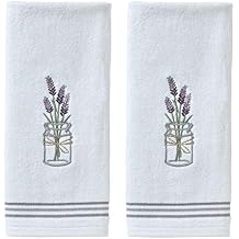 SKL Home by Saturday Knight Ltd. Lavender Hand Towel 2-Pack, White , 16x25
