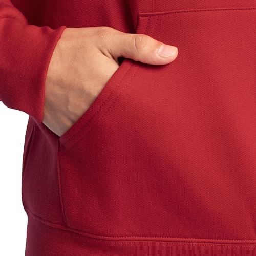 Image of Fruit of the Loom Men's Eversoft Fleece Pullover Hooded Sweatshirt, Moisture Wicking & Breathable