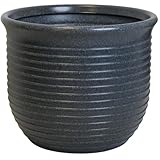 Trifibre | Roto Moulded 58cm Heavy Duty Outdoor Plant Pots (Granite) | 72L Large Plastic Plant Pot | Frost Proof & UV Resistant | Lightweight Garden Pots and Planters for Patios & Gardens