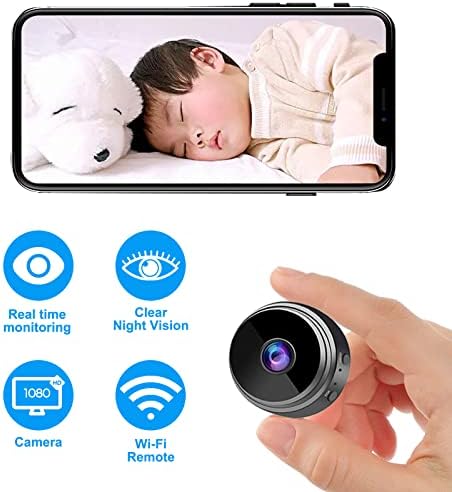 RANBENKY 2022Wireless Hidden Camera Detector Indoor,with Rechargeable Battery Powered WiFi Camera,Upgraded Night Vision Home Security Camera,1080P FHD and Cloud Storage