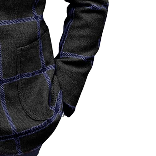 Blazer en tweed à chevrons pour homme à deux boutons et coupe ajustée