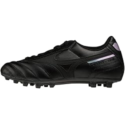 Mizuno Morelia II Club AG, Zapatilla de fútbol Unisex Adulto, Black/Black/Iridescent, 35 EU