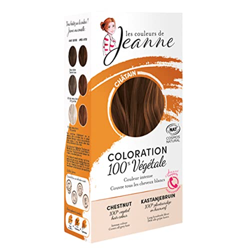 LES COULEURS DE JEANNE - COLORATION VEGETALE BIO CHATAIN FONCE 2X50GR