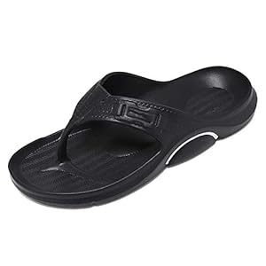 Outdoor-Slippers, Casual Strandschoenen, Herendoucheschoenen, Waterdichte En Antislip Heren-Flip-Flops Met Zachte Zolen Voor Buiten/Badkamer,Black and white,45