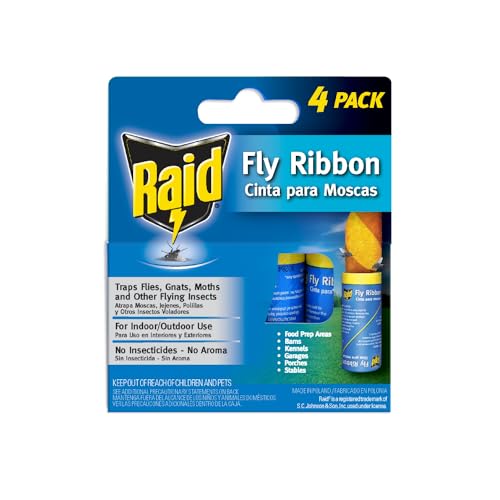 Raid Fly Ribbon Bug & Insect Catcher (4 Pack)