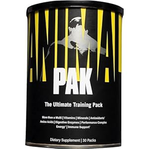 Animal Pak – Convenient All-in-One Vitamin & Supplement Pack – Zinc, Vitamins C, B, D, Amino Acids and More – Sports Nutrition Performance Multivitamin for Women & Men – 30 Count