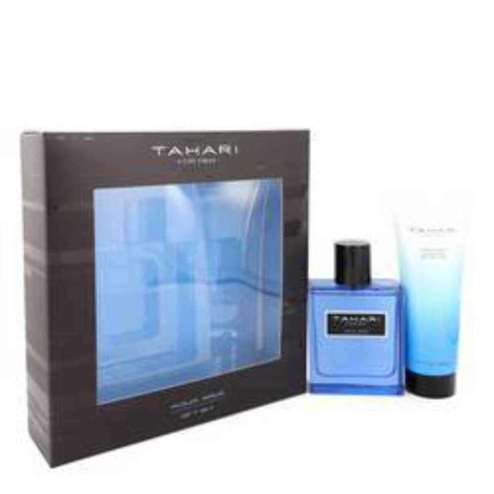 TAHARI for Men AQUA WAVE Gift Set; Eau de Toilette 3.4 fl oz, Shower Gel 3.4 fl oz