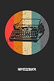 alte schreibmaschine adler  NOTIZBUCH: Notebook für Vintage-Fans 90er Kinder & Retro Liebhaber - altmodisches Geschenk für Freundin und Freund  Notizheft in A5 (6x9 Inch)  ...  Alte Schreibmaschine Cover Motiv