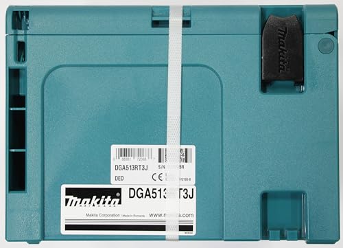 Makita DGA513RT3J Meuleuse d'angle sans fil 18 V avec chargeur rapide DC18RC 3 batteries 5,0 Ah en MAKPAC Taille 3