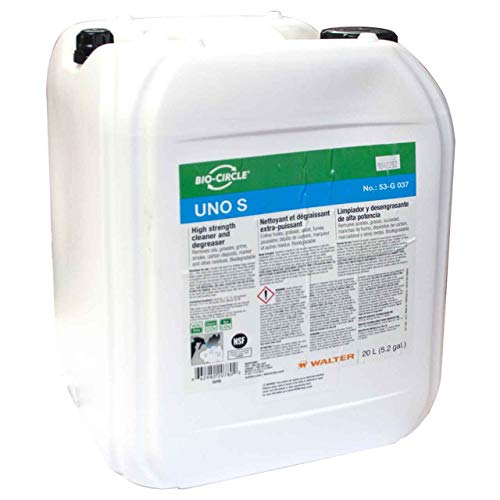 Bio-Circle 53G037 UNO S Degreaser – 20L High Strength Cleaning Spray with Corrosion Inhibitors. Phosphate Free Cleaning Chemical