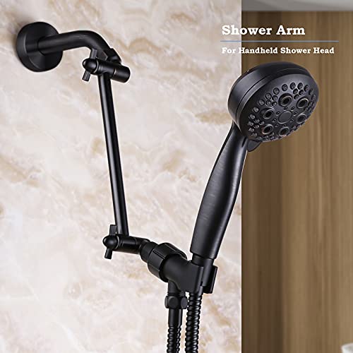 Shower Extension Adjustable Height And Angle Shower Head Extension Arm For Rain Shower Head, Shower Arm Extender Hardware (Oil Rubbed Bronze, 8 Inch) #TOP1