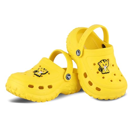 Image of FUEL Poddle Comfortable Indoor & Outdoor Casual Garden Clogs, Soft Cushioned Footbed and Lightweight EVA Slip-On Kids Clogs for Boys & Girls
