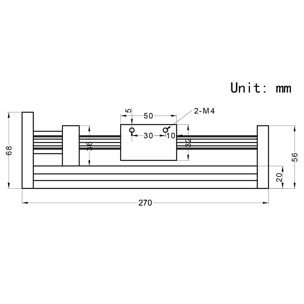 1 x efektywna podróż śruba kulowa o długości 150 mm SFU1605 z silnikiem krokowym NEMA23 do DIY części routera CNC X Y Z, liniowy siłownik stopniowy i drukarka 3D (rozmiar: 150 mm)