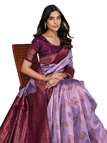 Image of Avantika Fashion Women's Kanjivaram Soft Silk Banarasi Sarees With Blouse Piece For Women