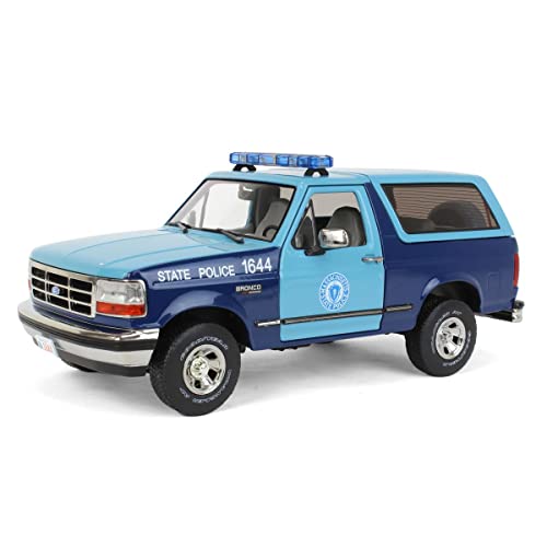 Greenlight 1/18 Massachusetts State Police 1996 Ford Bronco XLT miniatura 1