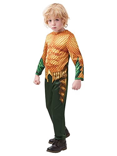 DC Comics - Disfraz de Aquaman para niños, infantil 5-6 años (Rubie