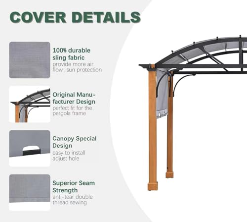 JANCANOPY 234''L x 104''W Replacement Sling Canopy by JANCANOPY - Used condition - Image 3