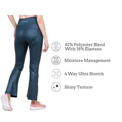 Image of 3rd Planet Women's High Waist Activewear Leggings | 4-Way Stretch, Sweat-Wicking, Non-See-Through Gym & Yoga Tights with Side Pockets | Comfortable Slim Fit Pants for Workout, Running & Fitness