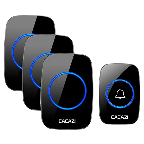 Campainha sem fio à prova d'água com alcance de 300 m para casa inteligente campainha de porta 1, 2
