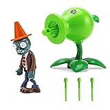 JHESAO 2 PCS Plants and Zombies Toys Action Figures Zombies PVZ Toys Set 1 2 Series Great Gifts for Kids and Fans,Birthday and Christmas Party