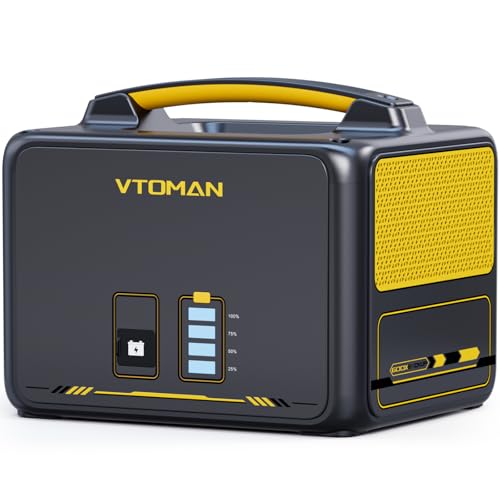 Image of VTOMAN Jump 600X 640Wh LiFePO4 Extra Battery for Jump 600X Power Station | Portable Backup Expansion Battery with BMS Protection, Automatic Switchover, Uninterrupted Output