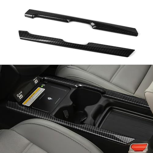 Image of for Honda CR-V 2020 2021 2022 Accessories Cup Decor Cover Decals CRV ABS Carbon Fiber Stickers, B