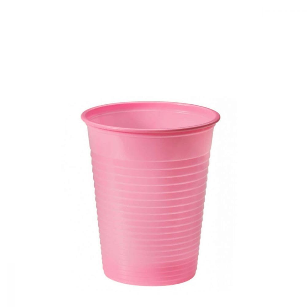 100/200/500/1000 PEZZI BICCHIERI COLORATI COLORS DOPLA da bibita ideali per compleanni, feste, party, aperitivi (ROSA, 100)