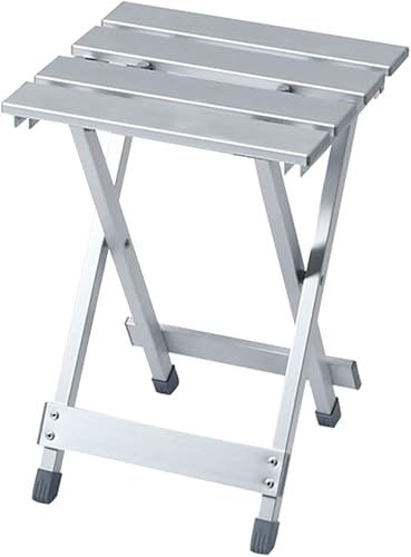 Silla portátil al aire libre 1pc Taburete portátil Silla plegable Silla de senderismo Taburete de aleación de aluminio Silla portátil ligera Silla