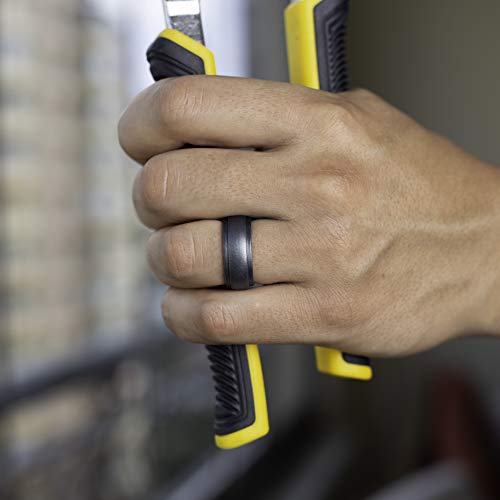 Image of Mens Silicone Wedding Band - Rubber Wedding Rings, Silicone Wedding Band