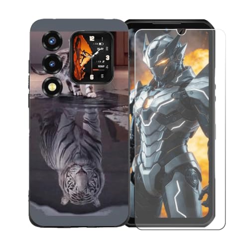 BMPNLSZ �K�p Oukitel WP66+HD�����K���X�ɓK�����ėpTPU�ی�J�o�[�A�V���J�Q���V�F���o���p�[�ی�o�b�N�V�F��-�K�p Oukitel WP66�ɓK����9�d�x�X�N���b�`�h�~�X�N���[���ی�J�o�[ BST8