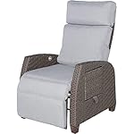 Grand patio Relaxliege Rattan Braun