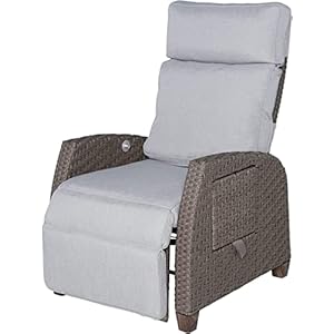 Grand patio Relaxliege Rattan Braun