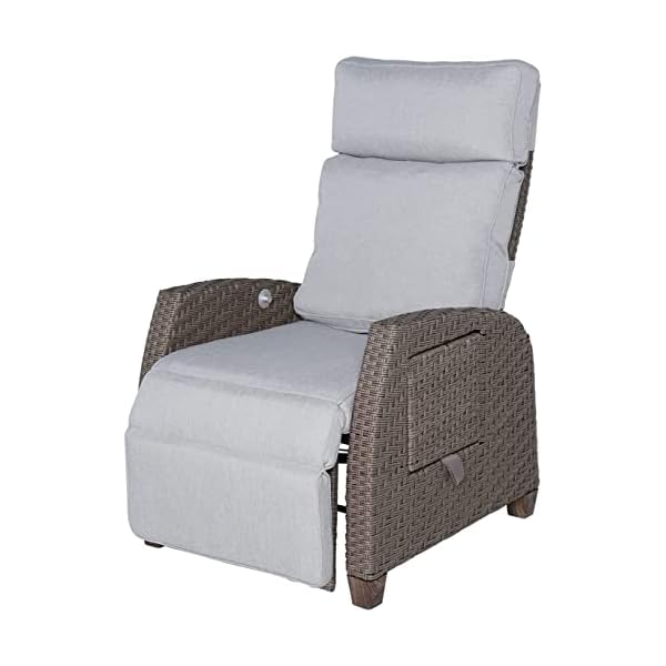 Grand patio Relaxliege Rattan Braun