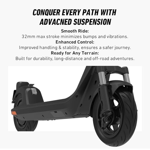 Image of NIU Electric Scooter for Adult - KQi 90 100 200 300 Series E Scooter w /Suspension, 500-1000W Peak Power, 14-37 Max Miles, Top 15-23 MPH, Portable Commuting Escooter, Folding Handlebar(Only 100F, 200F)