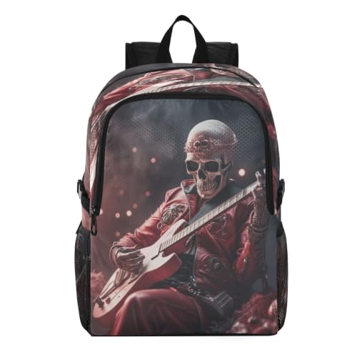 Sac à dos pliable crâne de musique de Noël étanche pour vos excursions