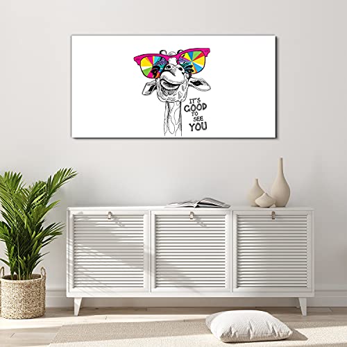 Image Acrylique Girafe 120x60cm pour Masquer les Murs Vides avec un Style Unique
