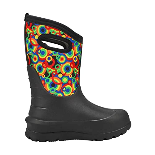 BOGS Neo - Classic Circle Geo (Toddler/Little Kid/Big Kid) Black Multi 5 Big Kid M4