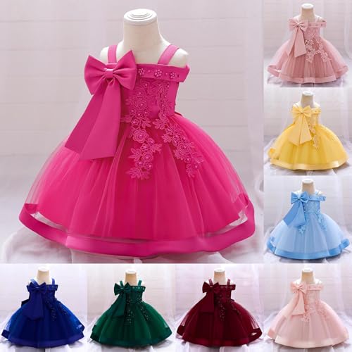 Embroidery Flower Girls Prom Gowns A-Line Puffy Wedding Bridesmaid Princess Party Tulle Dress for Toddler Kids 1-3 Years2