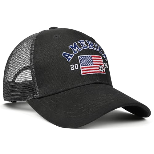 Image of Adjustable State Flag Trucker Hat Mesh Baseball Cap with Embroidered Patch for Men Women