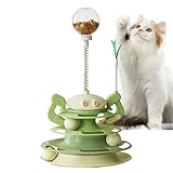 Robuste et stable : Construit en matériaux de qualité supérieure, ce jouet à circuit à bille pour chat assure une grande durabilité et garde sa forme lors de jeux vigoureux. Il une expérience sûre et agréable pour les chats de âges dans des espaces comme des appartements confortables ou des maisons spacieuses.