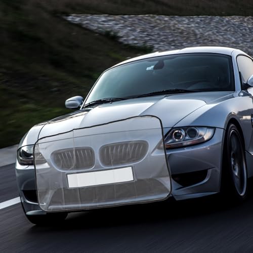 IMIKEYA 車用ラジエーター保護ネット 耐久メッシュシールド 飛び石防止 雹対策 ブラック 自動車水箱防護網 フロントグリルガード