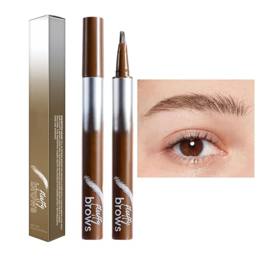 Arroopu Lápiz líquido para cejas, lápiz para tinte de cejas,Lápiz para cejas resistente al agua Lápiz líquido para cejas de larga duración - Lápiz para cejas líquido preciso a prueba de manchas, color