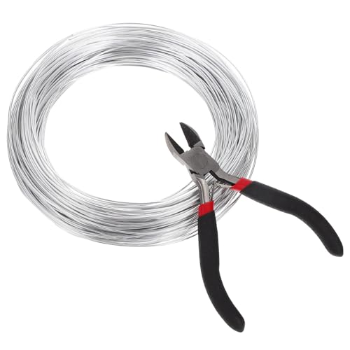 Alambre de aluminio para manualidades DIY y fabricación de joyas con cortaalambres