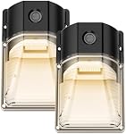 30W Mini LED Kit mural léger avec Dusk à Dawn Photocell, 3000K Pack mural léger conduit extérieur, AC120V 3600LM Éclairage extérieur commercial étanche pour garage, entrepôt, jardin, paquet de 2